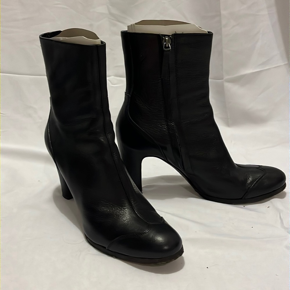 Leather boots